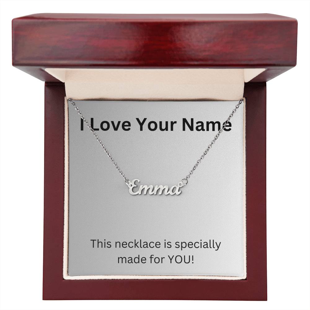 I Love Your Name Necklace