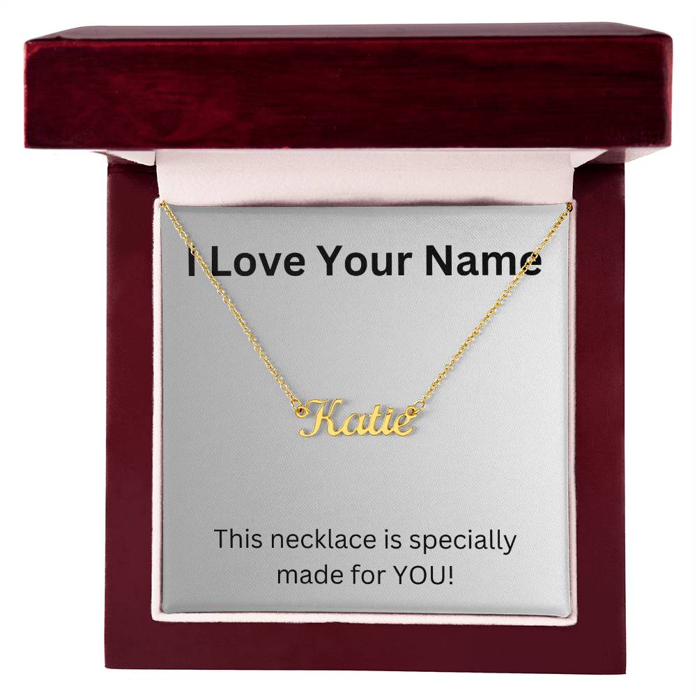 I Love Your Name Necklace