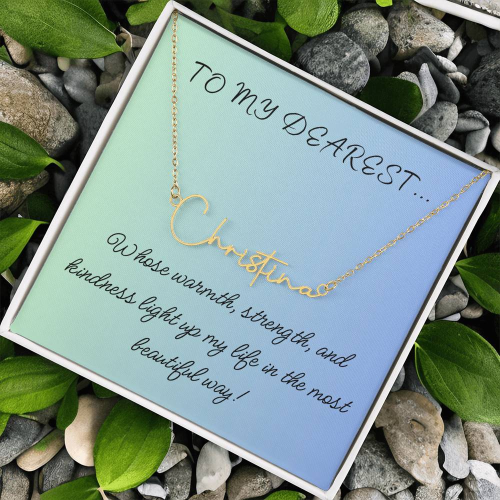 To My Dearest... Custom Name Necklace