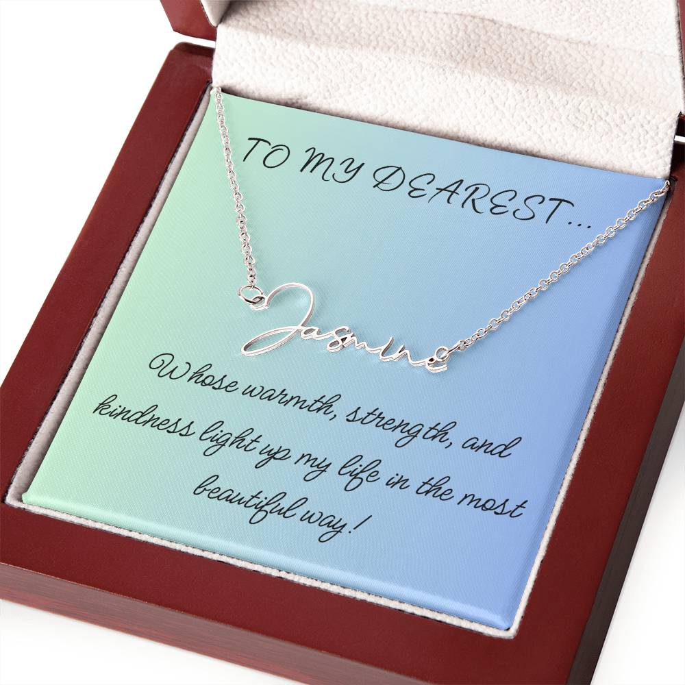 To My Dearest... Custom Name Necklace