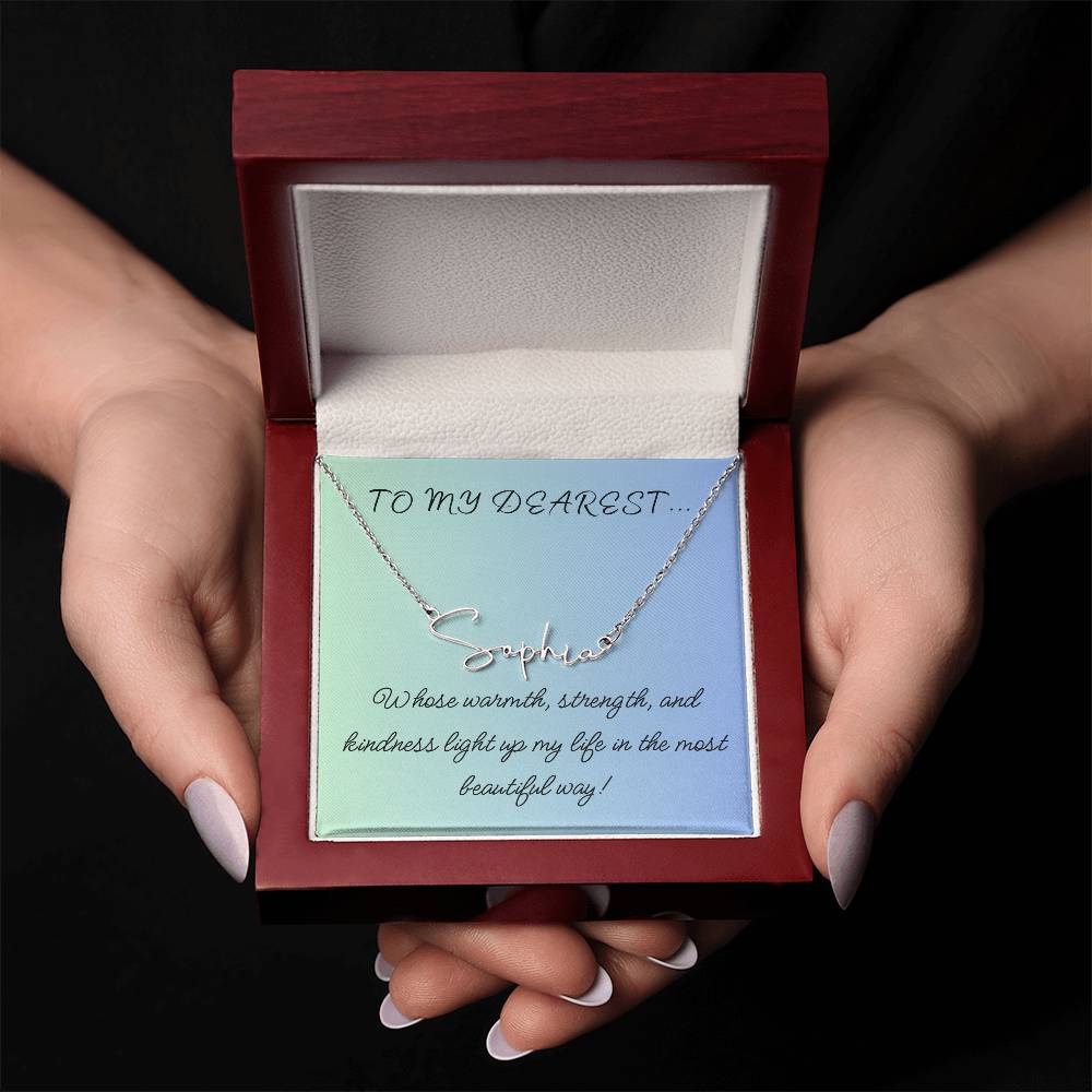 To My Dearest... Custom Name Necklace