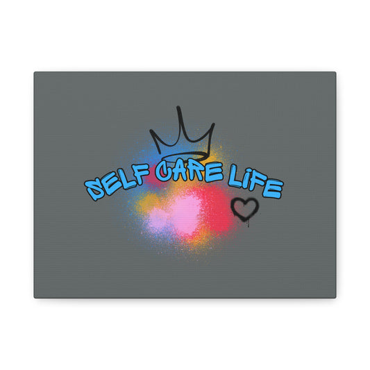 CANVAS - Self Care Life Blue Matte Canvas, Stretched, 1.25"