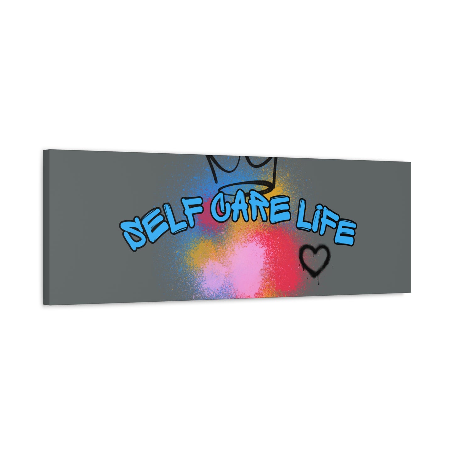 CANVAS - Self Care Life Blue Matte Canvas, Stretched, 1.25"