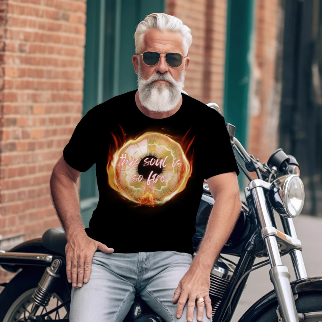 Drip This Soul Is So Fire Premium Unisex T-Shirt – Luxury Motivational Streetwear Graphic Tee