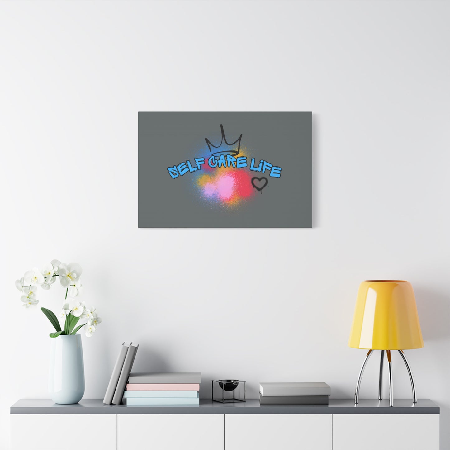CANVAS - Self Care Life Blue Matte Canvas, Stretched, 1.25"