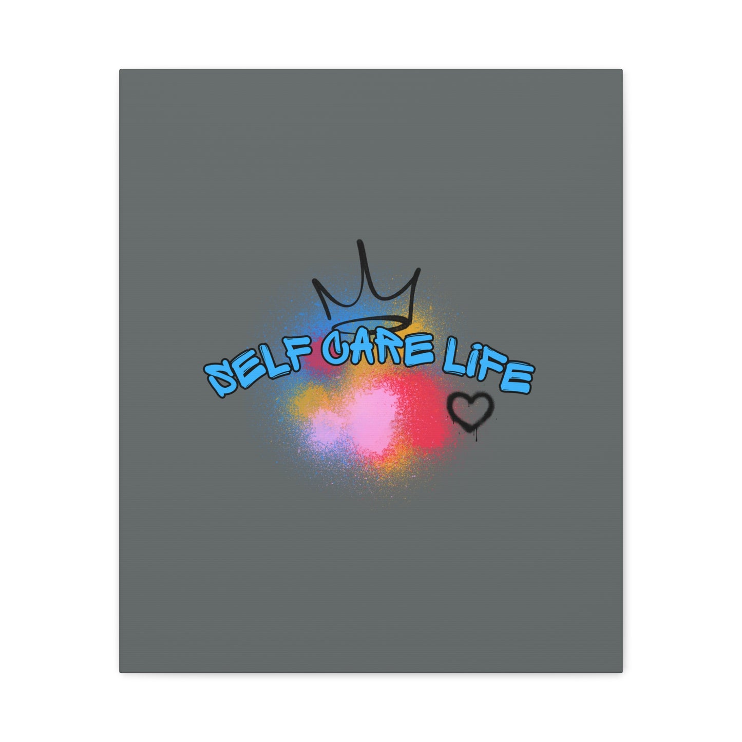 CANVAS - Self Care Life Blue Matte Canvas, Stretched, 1.25"