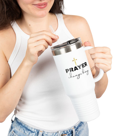 Prayer Changes Things Insulated Travel Mug - 40oz