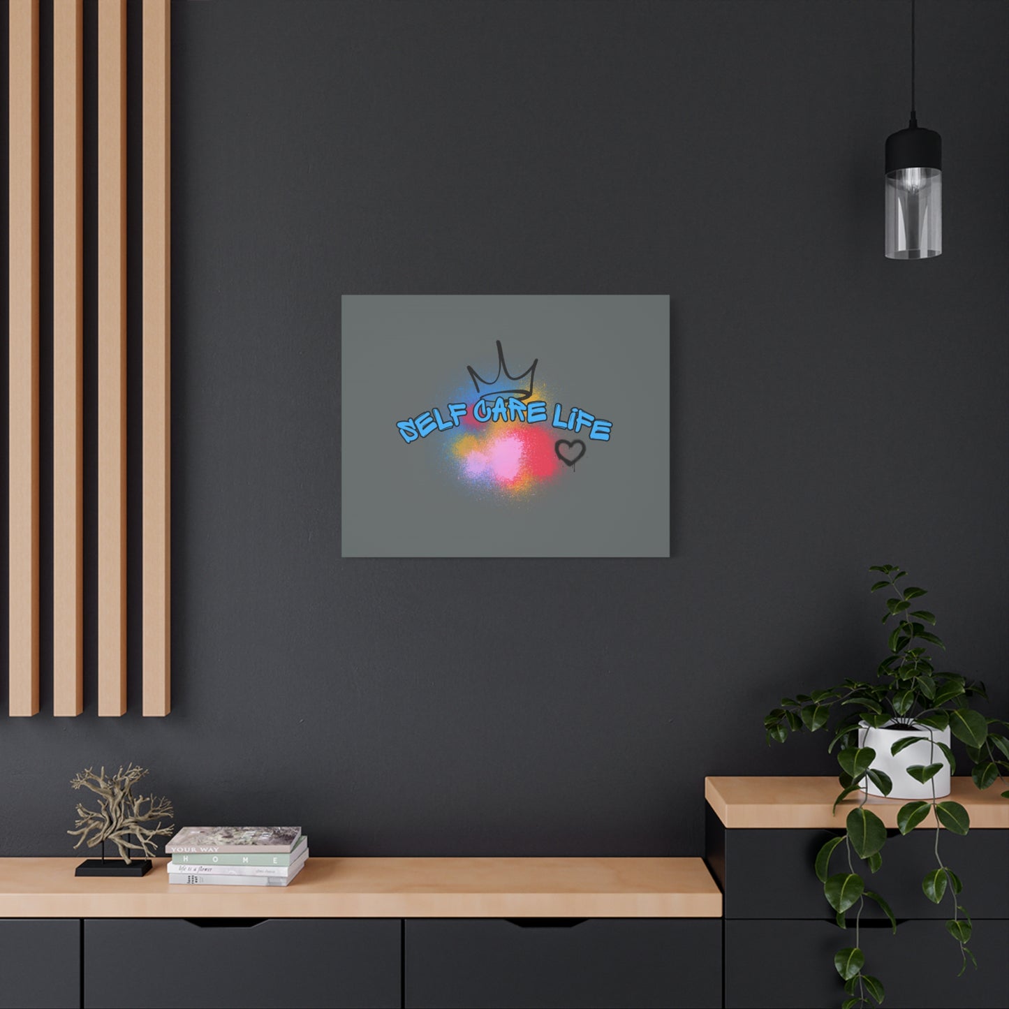 CANVAS - Self Care Life Blue Matte Canvas, Stretched, 1.25"