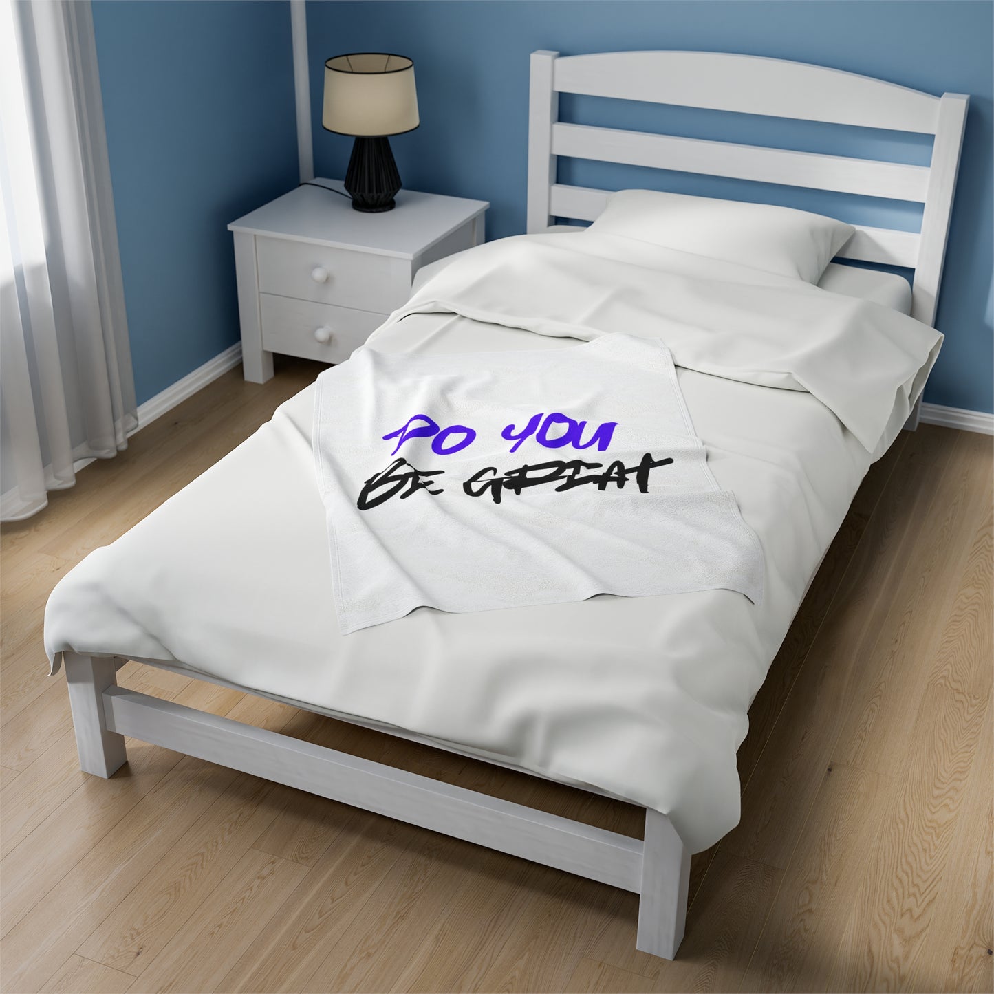 BLANKET - DO YOU BE GREAT Velveteen Plush Blanket