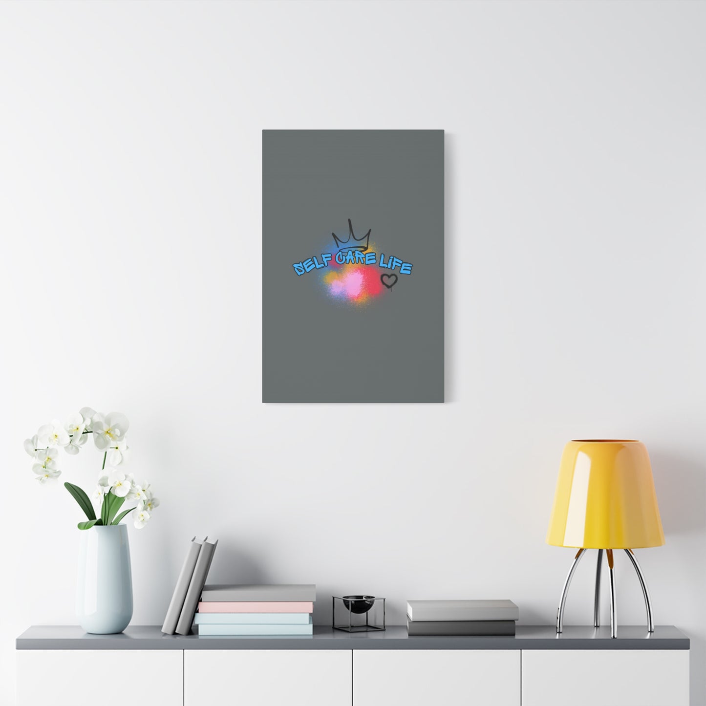 CANVAS - Self Care Life Blue Matte Canvas, Stretched, 1.25"