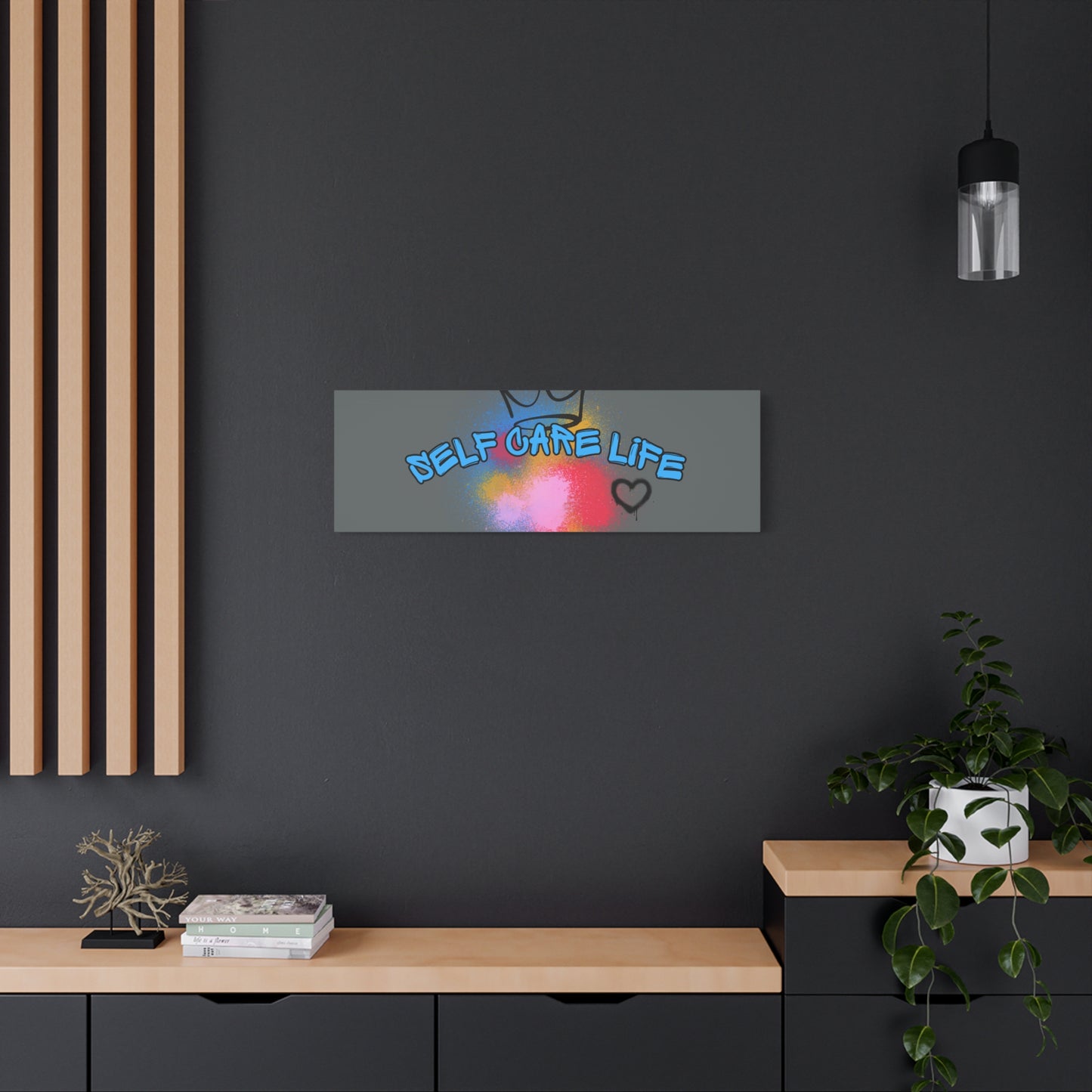 CANVAS - Self Care Life Blue Matte Canvas, Stretched, 1.25"