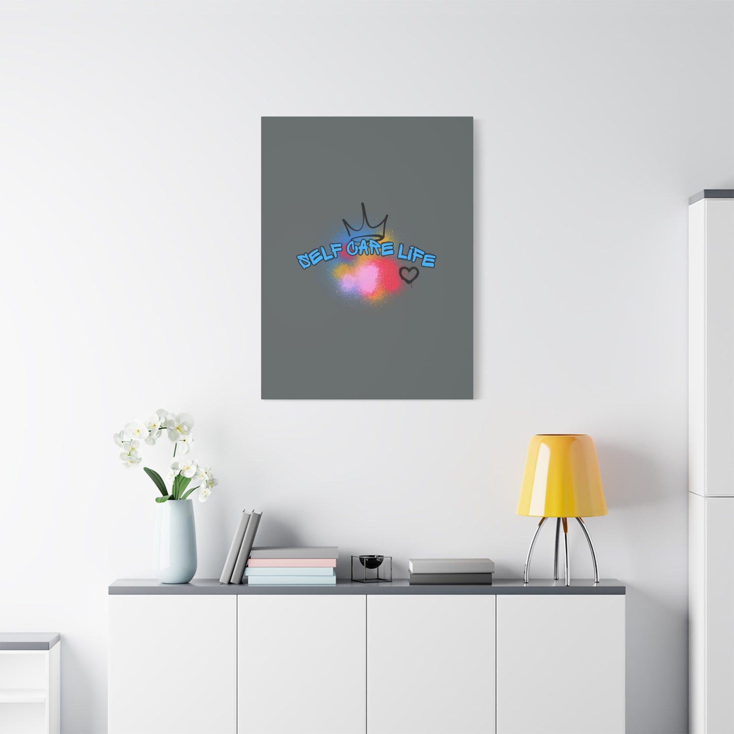 CANVAS - Self Care Life Blue Matte Canvas, Stretched, 1.25"