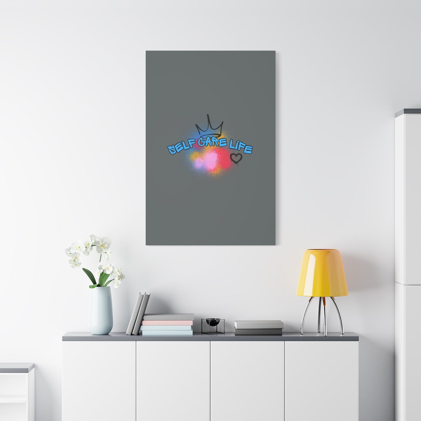 CANVAS - Self Care Life Blue Matte Canvas, Stretched, 1.25"