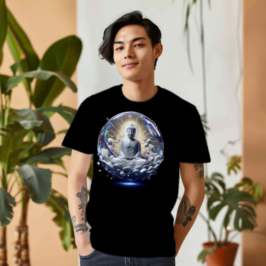 Drip Meditation Premium Unisex T-Shirt – Luxury Mindfulness Streetwear Graphic Tee