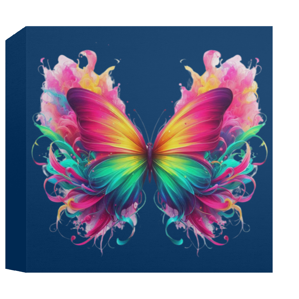 Fierce Colorful Butterfly Canvas