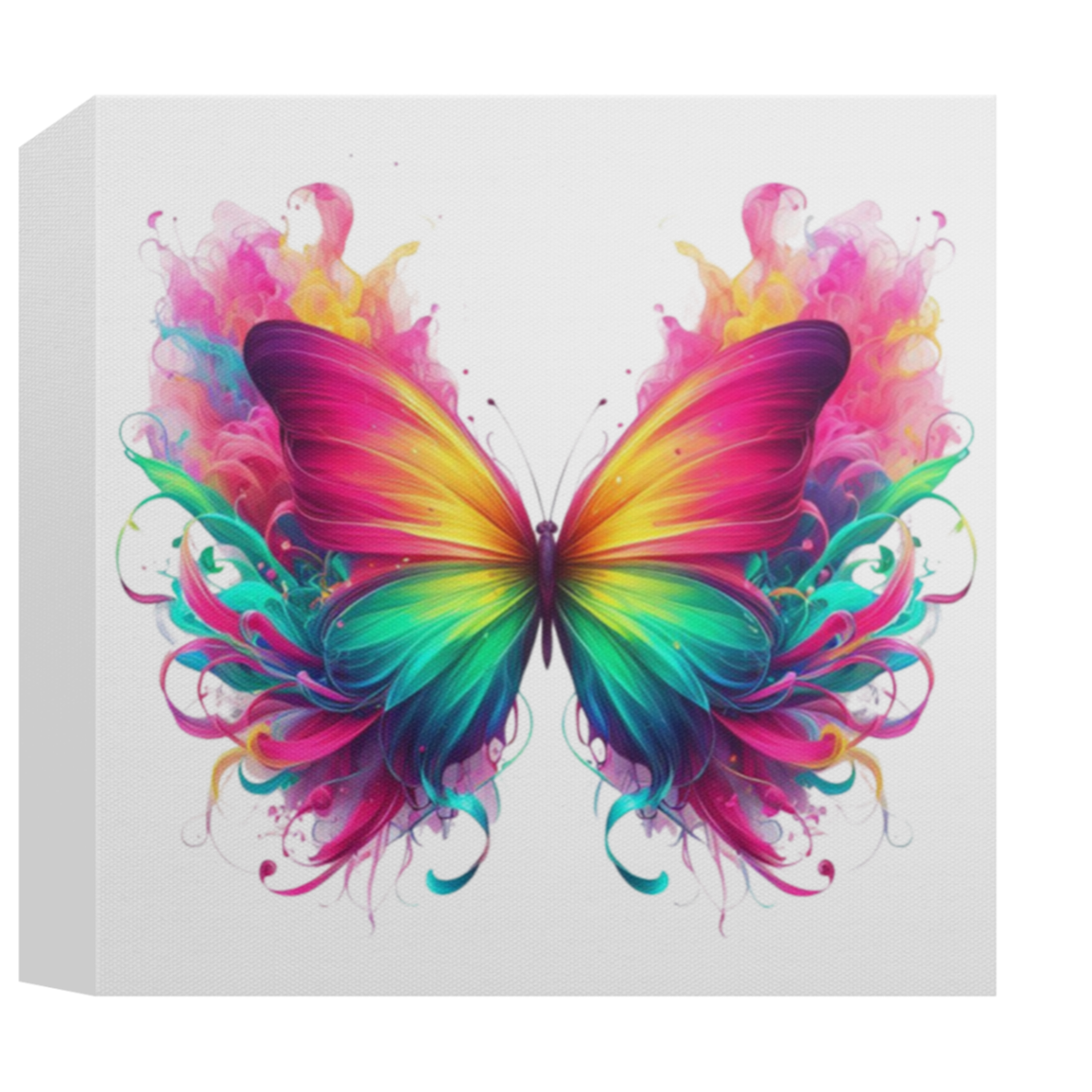 Fierce Colorful Butterfly Canvas