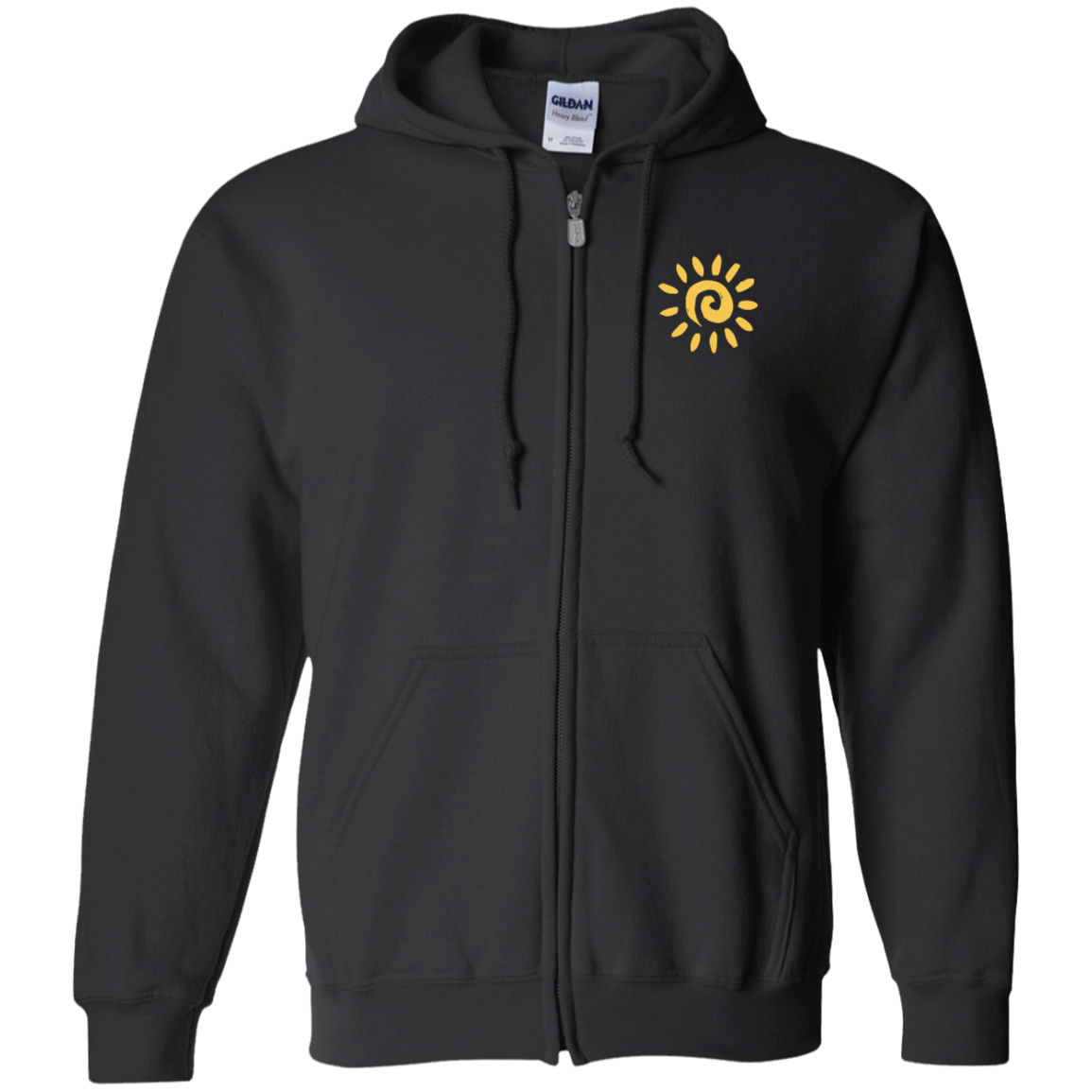 Breathe In the Good Shit Front and Back Zip Up Unisex Hooded Sweatshirt