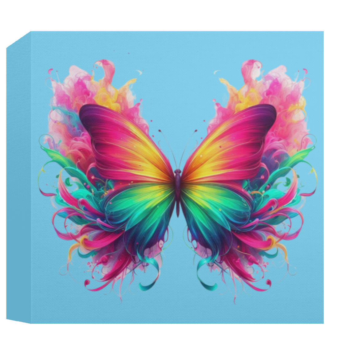 Fierce Colorful Butterfly Canvas