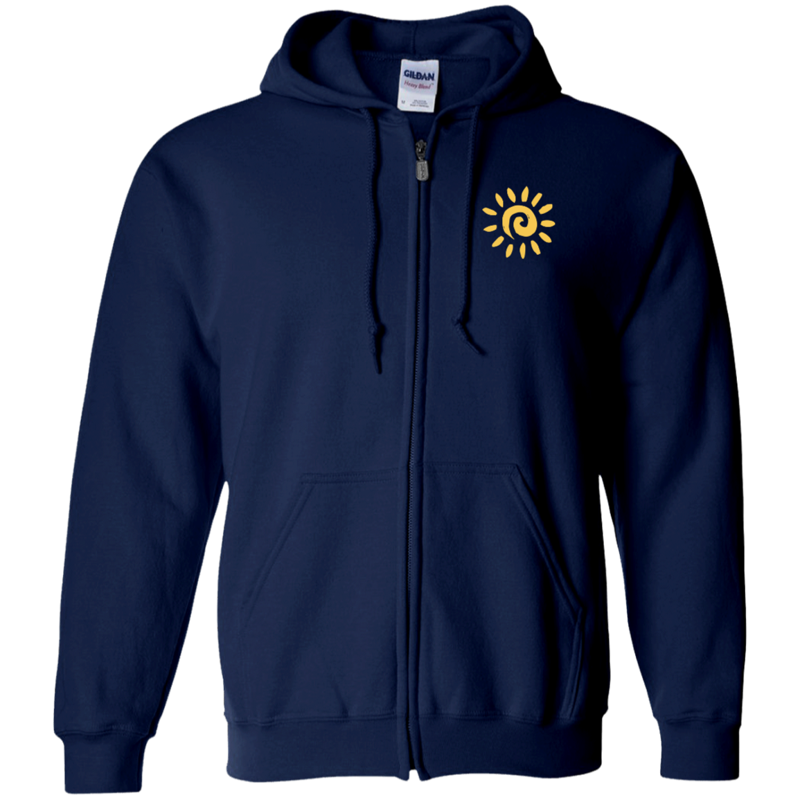 Breathe In the Good Shit Front and Back Zip Up Unisex Hooded Sweatshirt