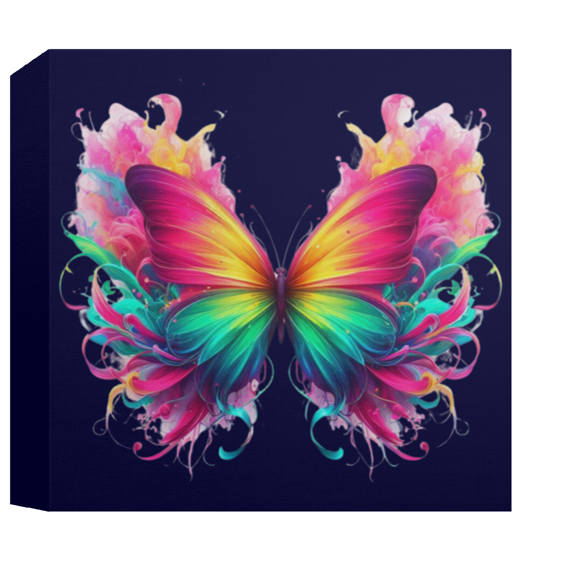 Fierce Colorful Butterfly Canvas