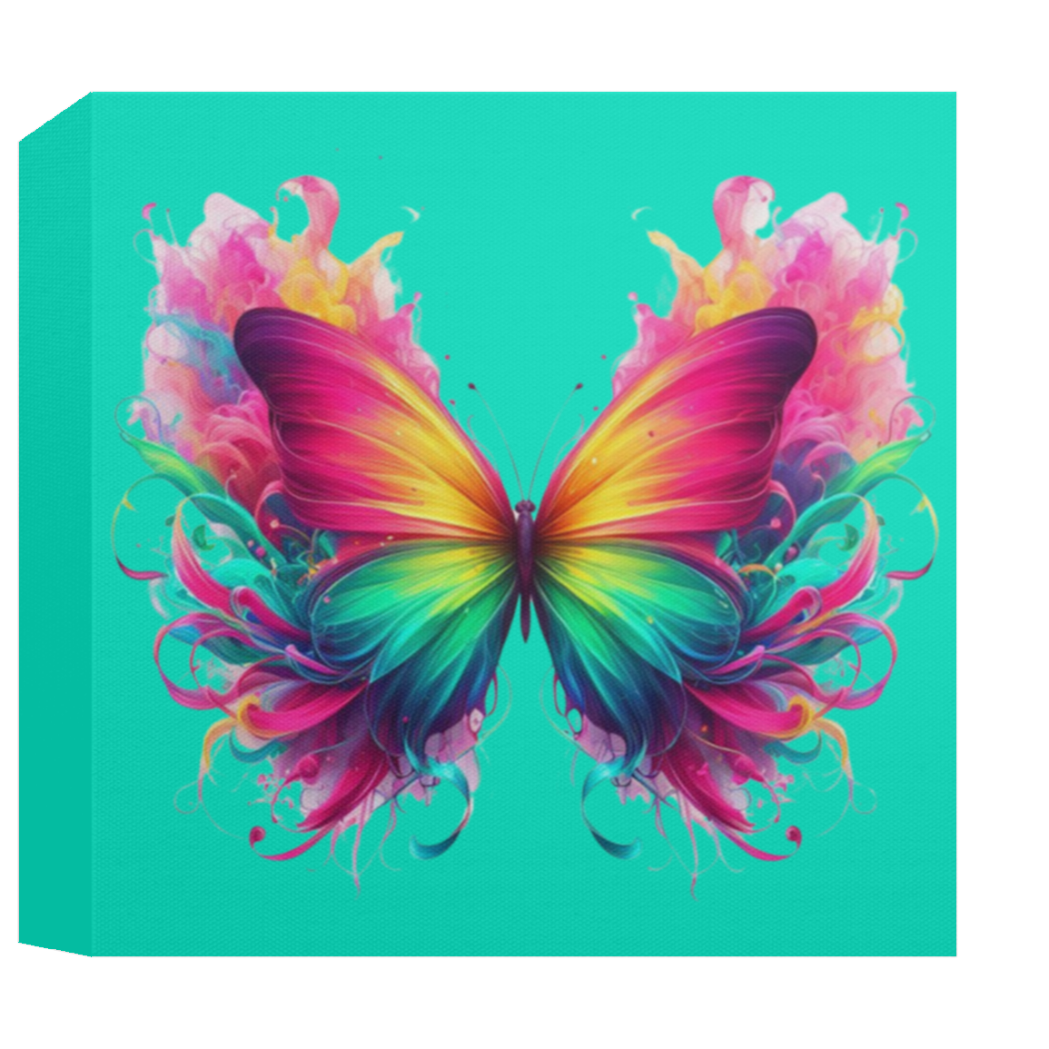 Fierce Colorful Butterfly Canvas