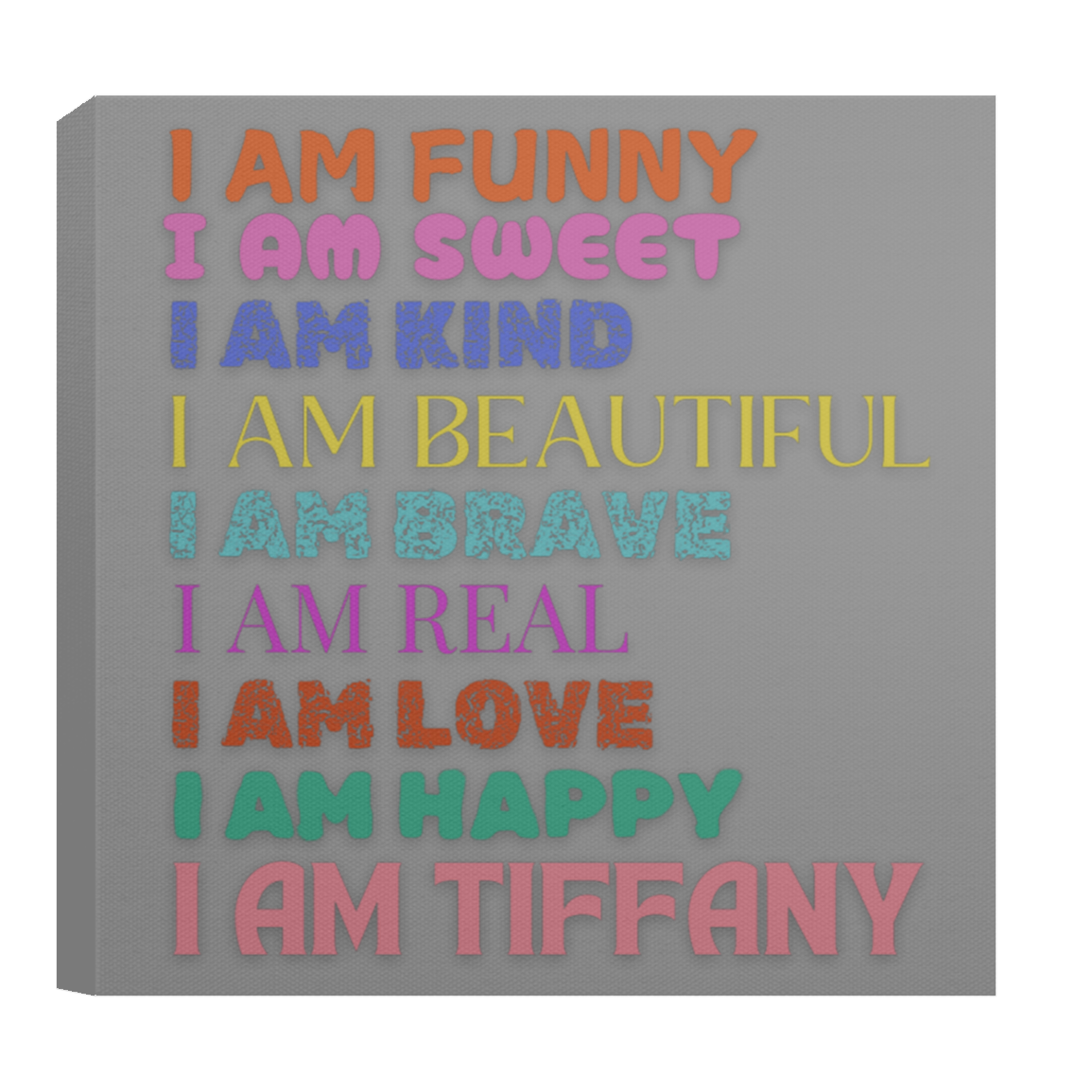 I AM FUNNY Affirmation Canvas