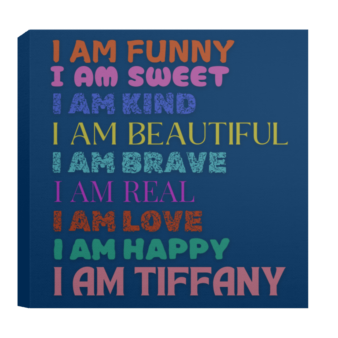 I AM FUNNY Affirmation Canvas