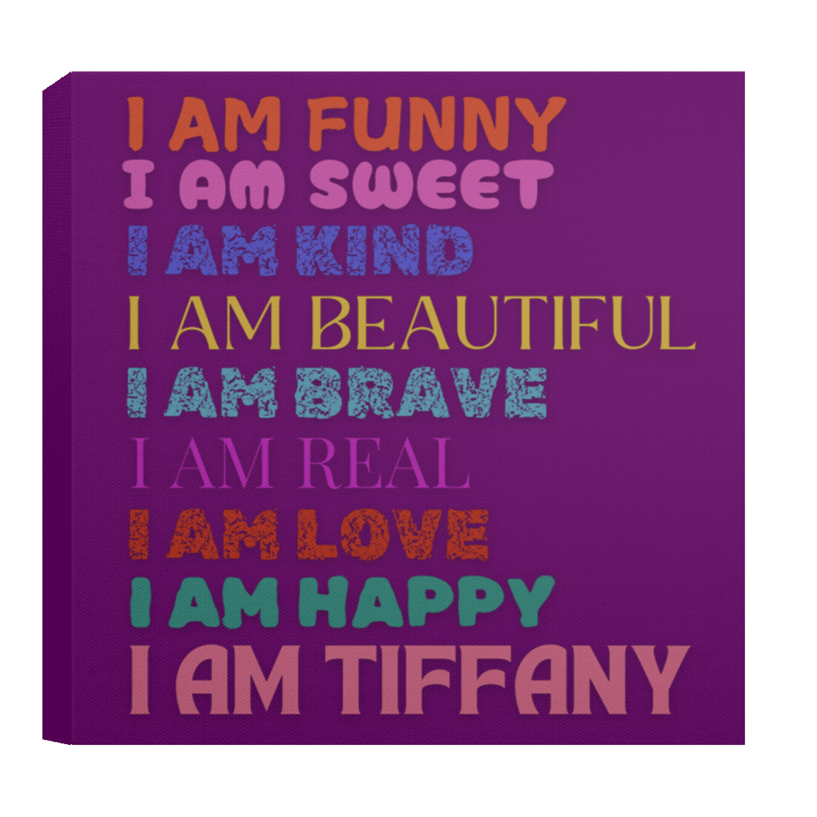 I AM FUNNY Affirmation Canvas