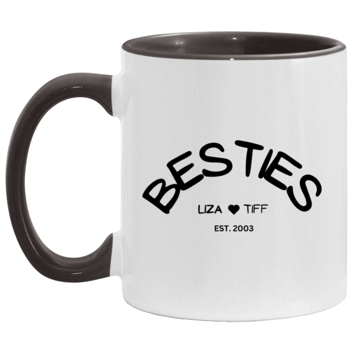 BESTIES Accent Mug