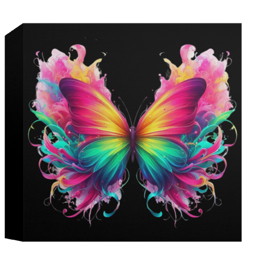 Fierce Colorful Butterfly Canvas