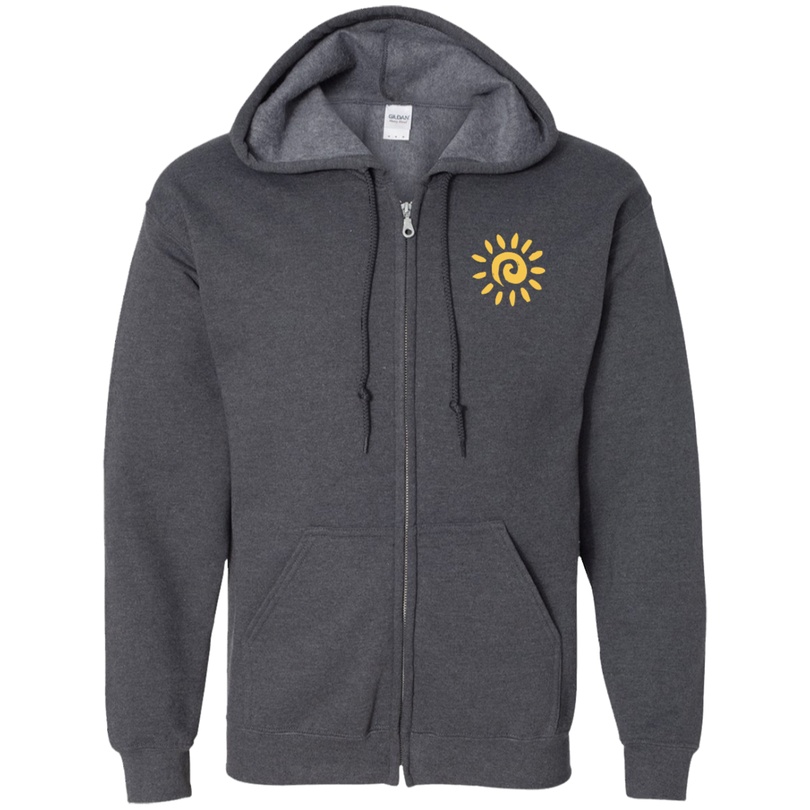 Breathe In the Good Shit Front and Back Zip Up Unisex Hooded Sweatshirt