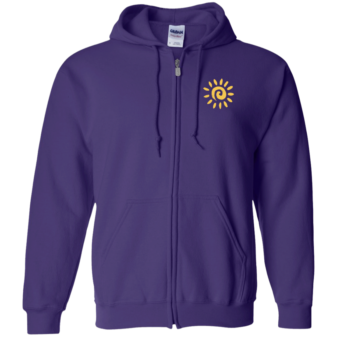 Breathe In the Good Shit Front and Back Zip Up Unisex Hooded Sweatshirt