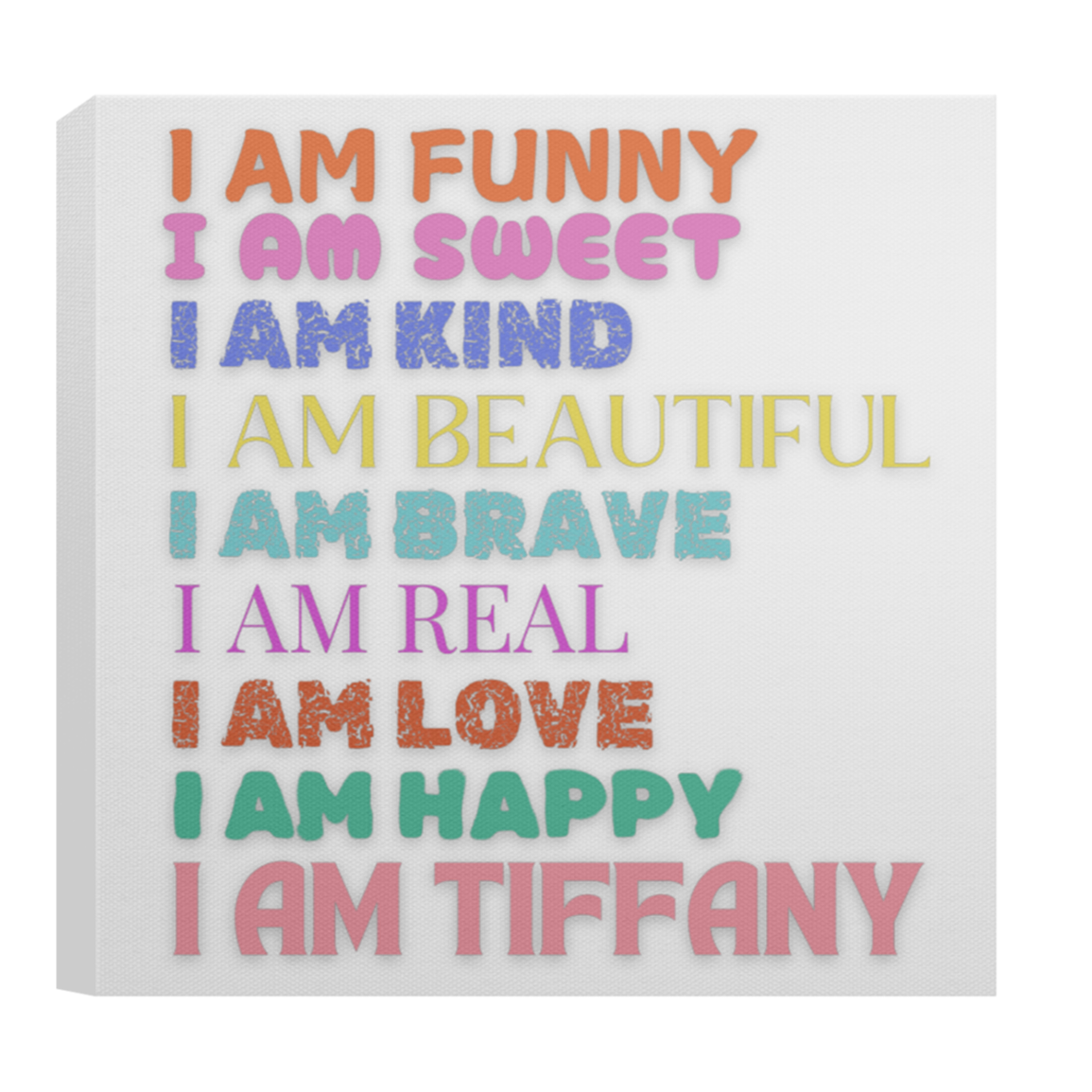 I AM FUNNY Affirmation Canvas