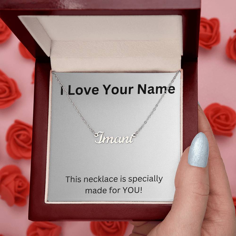I Love Your Name Necklace