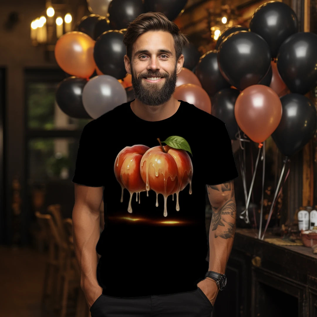 Drip Peaches Premium Unisex T-Shirt – Luxury Aesthetic Streetwear Graphic Tee